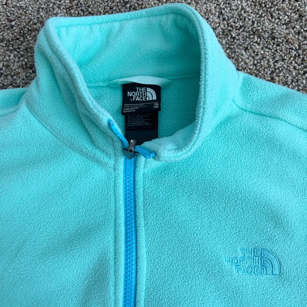 The North Face turquoise blue